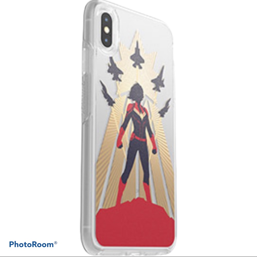 NEW! OTTERBOX iPhone XS Max Captain Max Marvel Symmetry Case Avengers Series